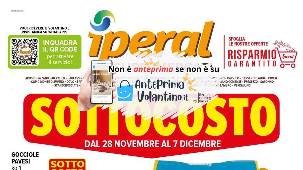Volantino Iperal dal 28 novembre al 7 dicembre 2024 su Anteprimavolantino.it