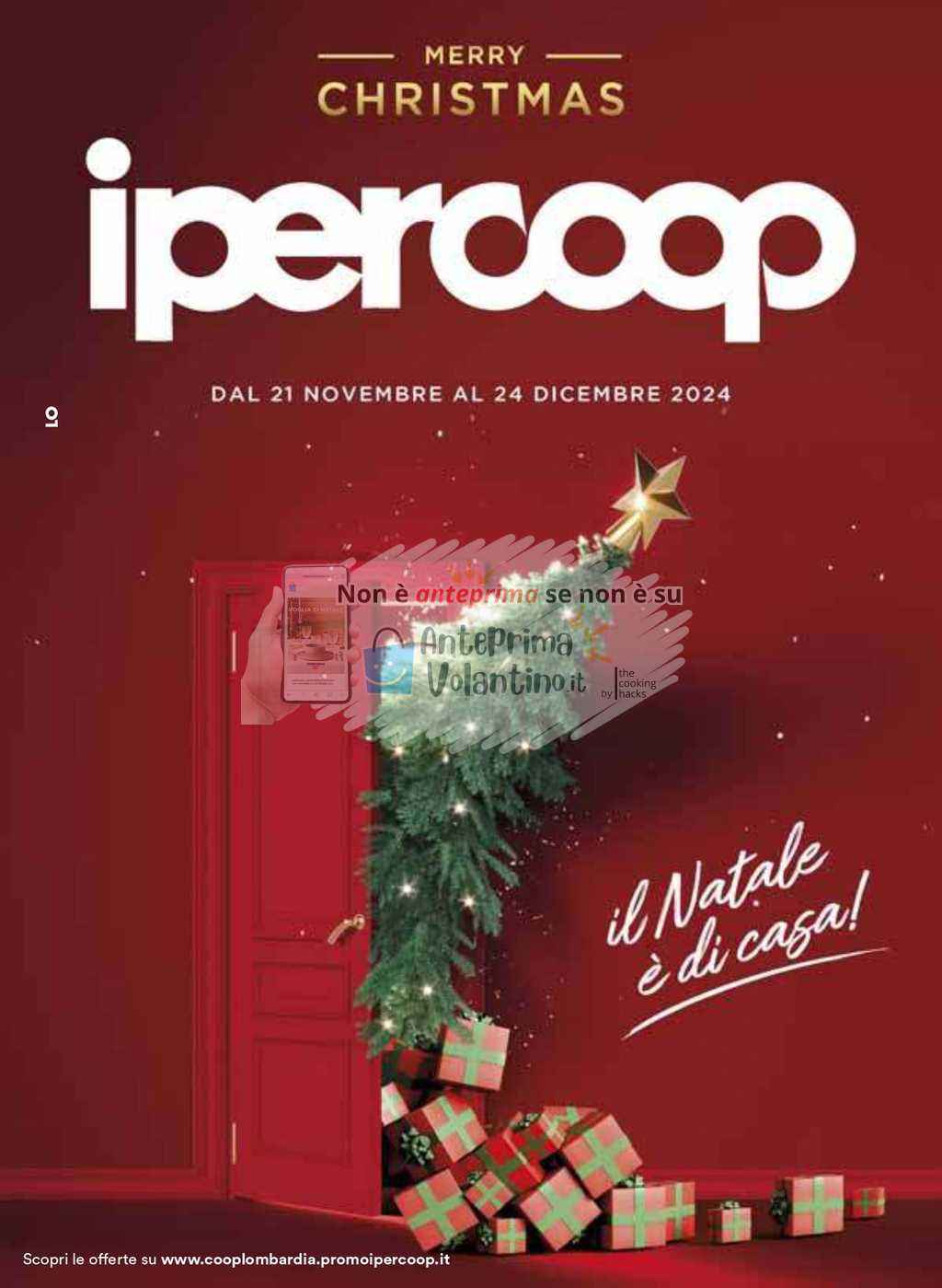 Volantino Ipercoop Natale 2024 dal 21 novembre al 24 dicembre 2024