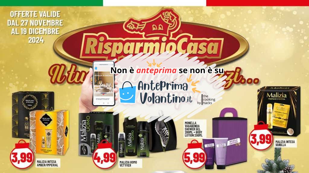 Volantino Risparmio Casa dal 27 novembre al 19 dicembre 2024 su Anteprimavolantino.it