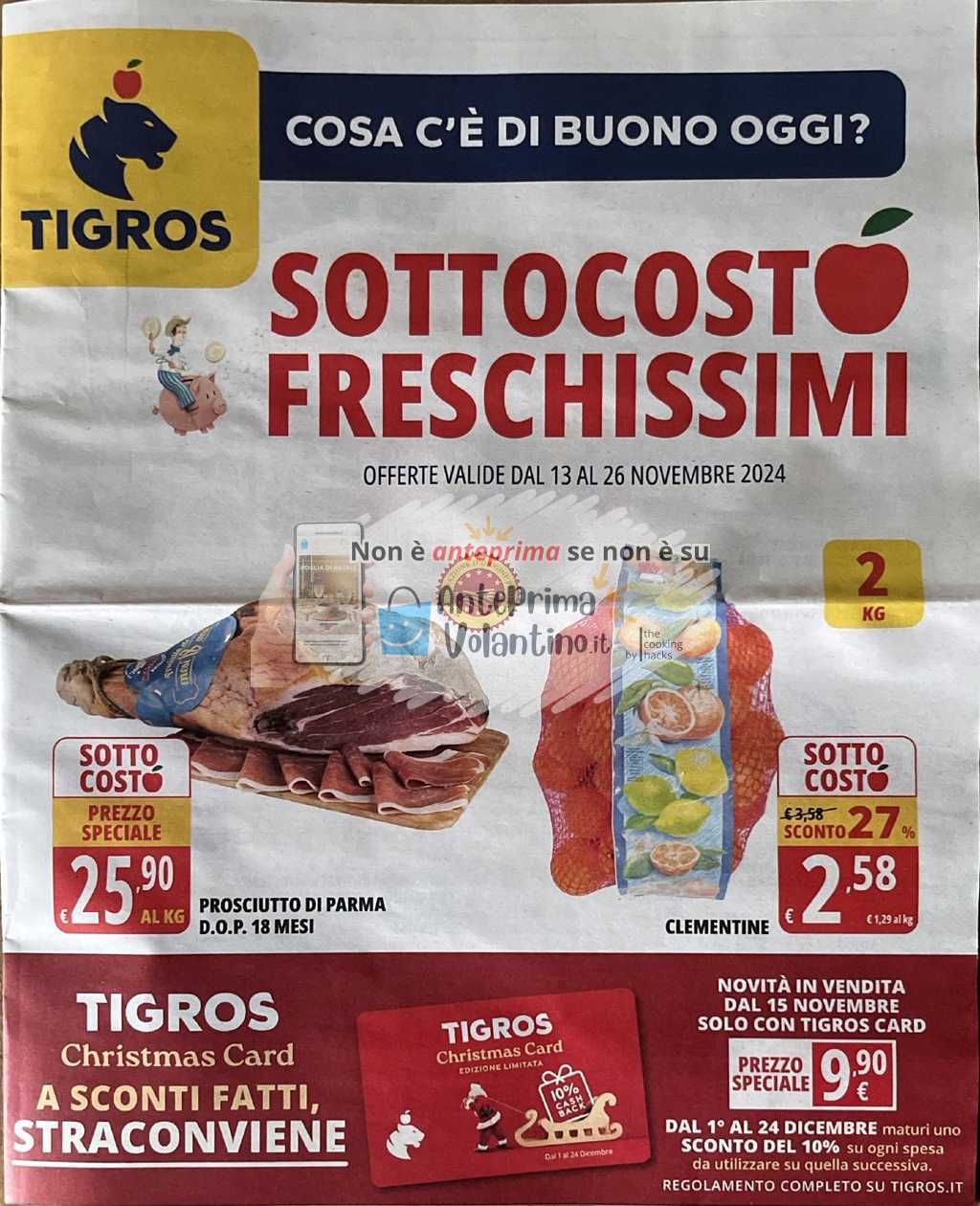 Volantino Tigros dal 13 al 26 novembre 2024