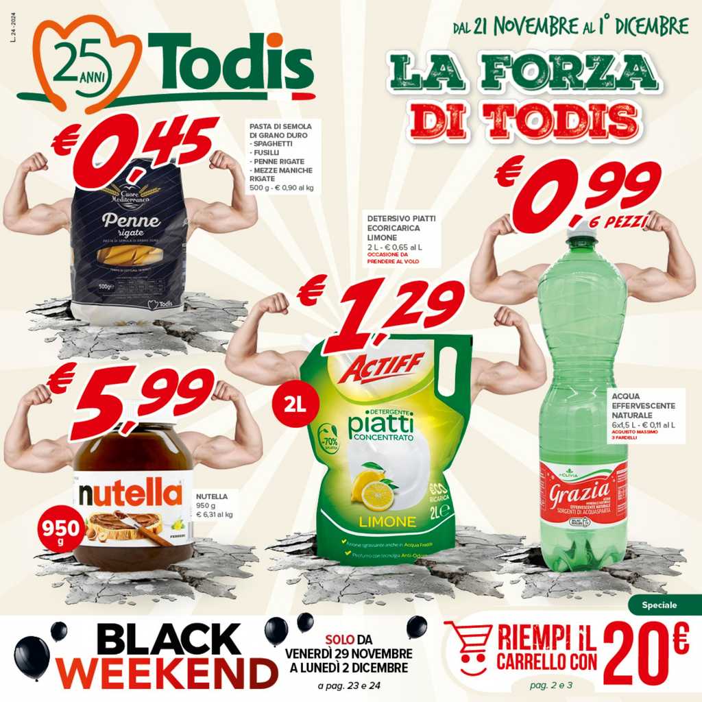 Volantino Todis dal 21 novembre al 1 dicembre 2024