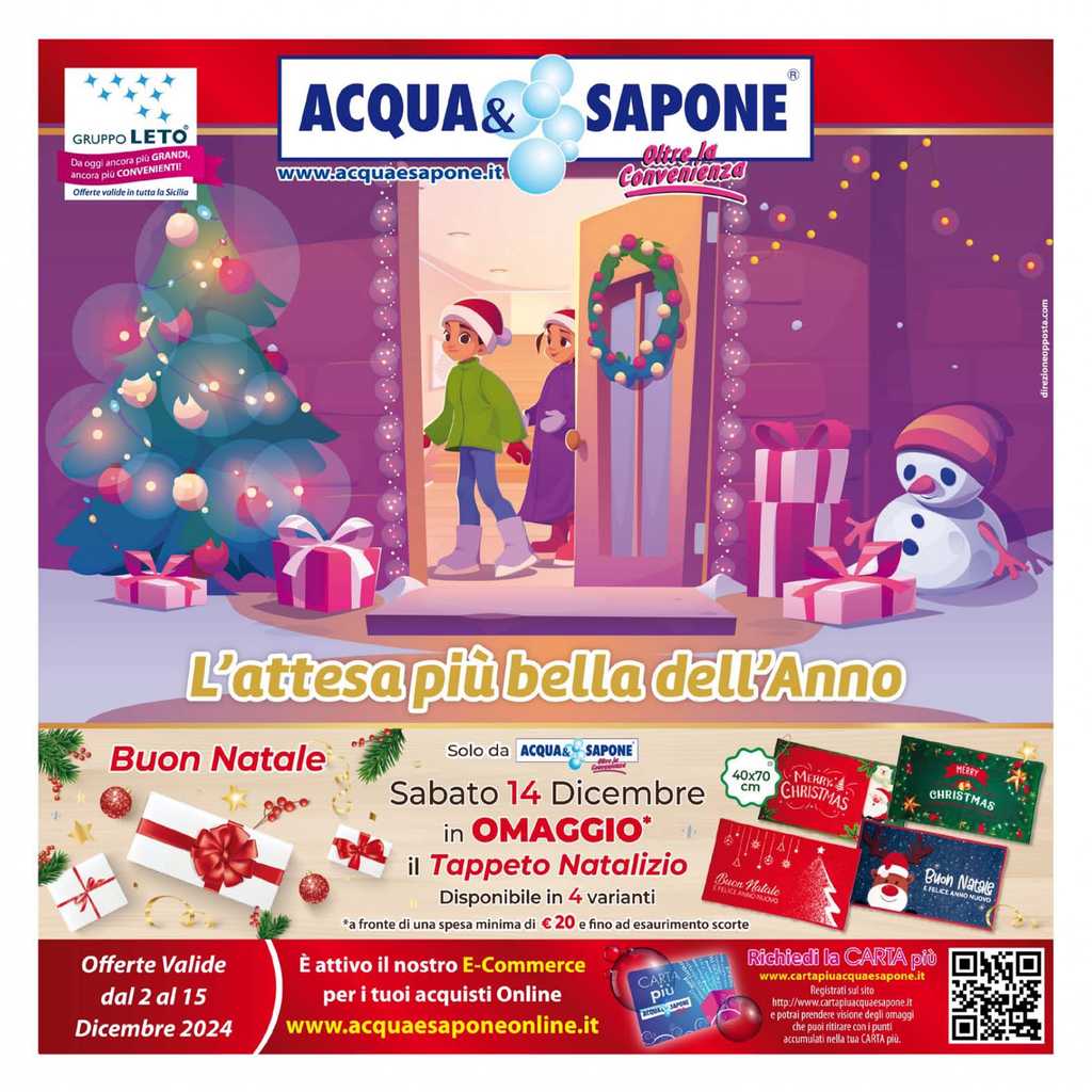 Volantino Acqua e Sapone Sicilia dal 2 al 15 dicembre 2024