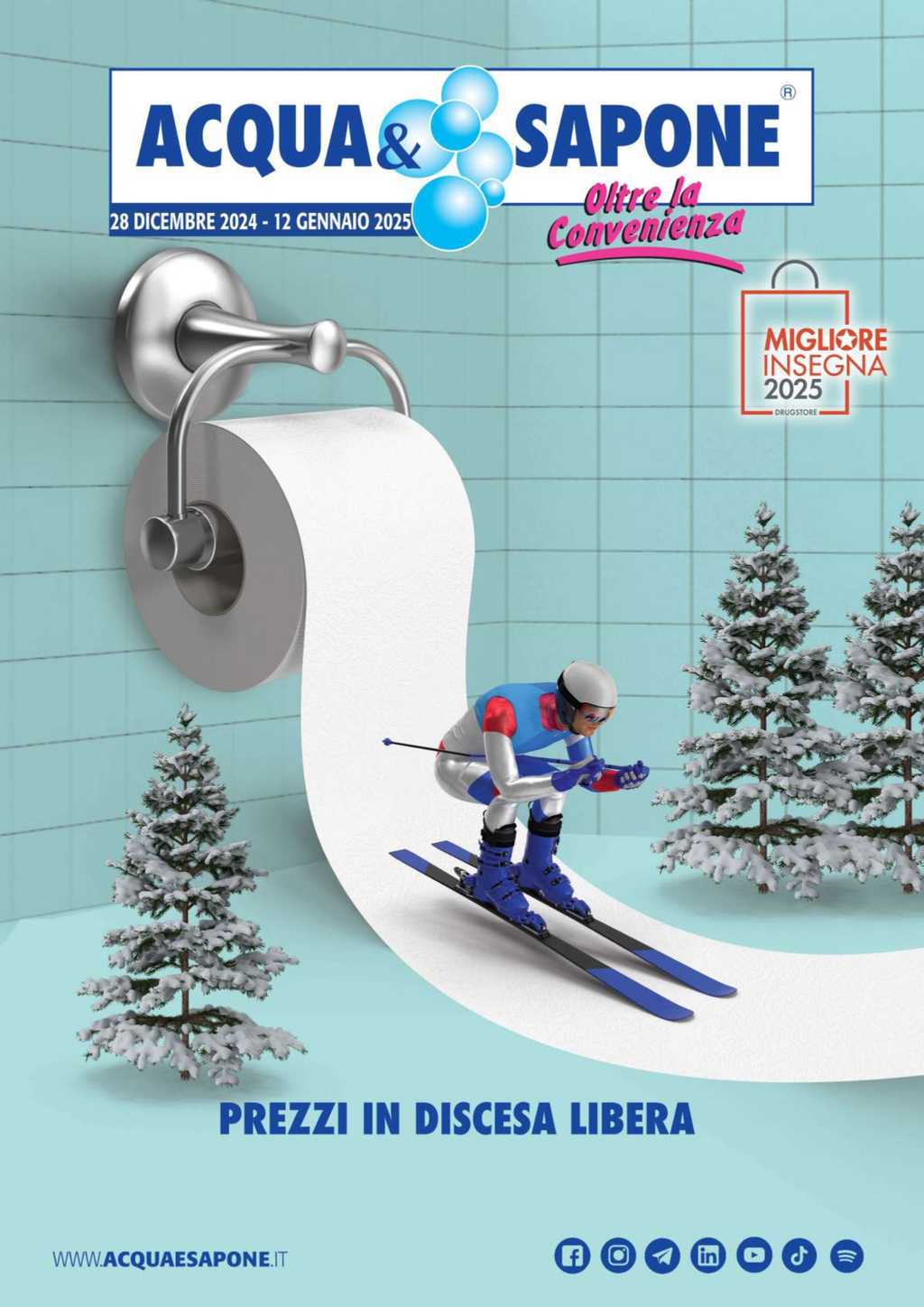 Volantino Acqua e Sapone Toscana Umbria e Lazio dal 28 dicembre 2024 al 12 gennaio 2025