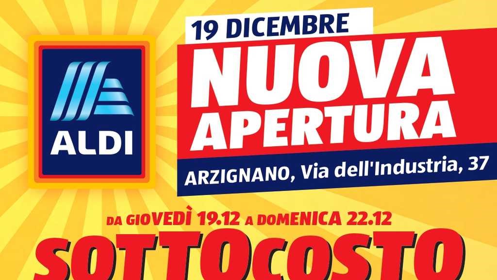 Aldi apre ad Arzignano il 19 dicembre 2024 su Anteprimavolantino.it