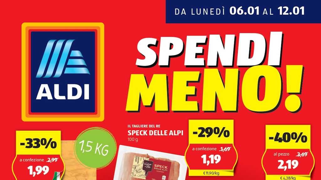 Volantino Aldi dal 6 al 12 gennaio 2025