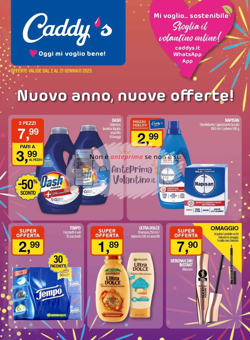 Volantino Caddy’s dal 2 al 21 gennaio 2025