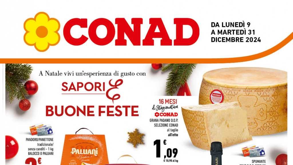 Volantino Conad Campania dal 9 al 31 dicembre 2024 su Anteprimavolantino.it