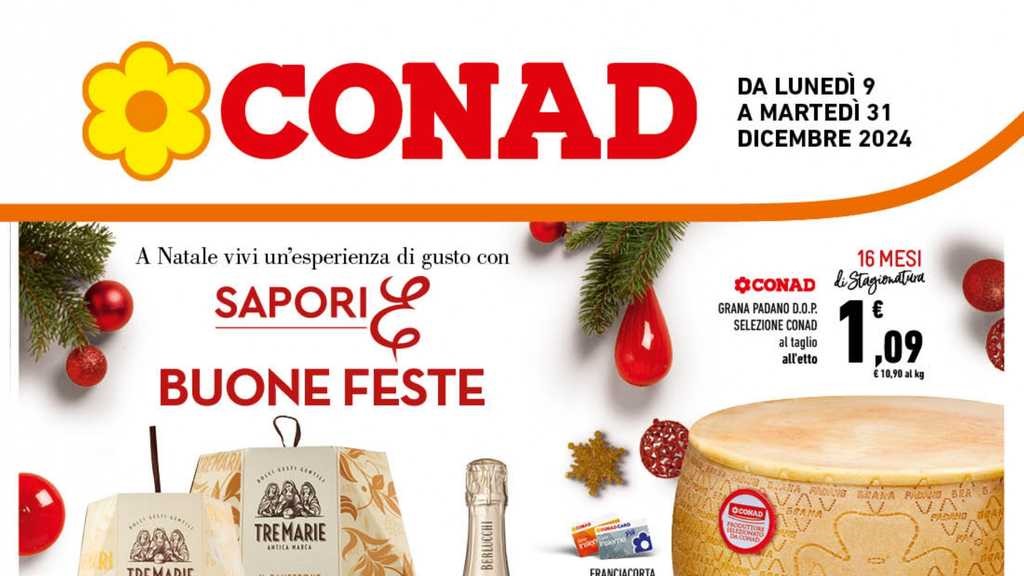 Volantino Conad Lazio dal 9 al 31 dicembre 2024 su Anteprimavolantino.it