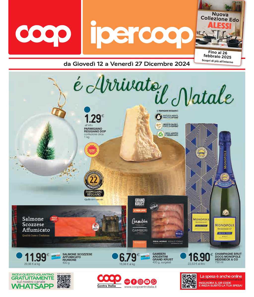 Volantino Coop Centro Italia dal 12 al 27 dicembre 2024