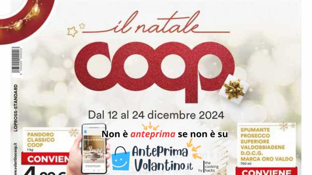 Anteprima volantino Coop dal 12 dicembre 2024