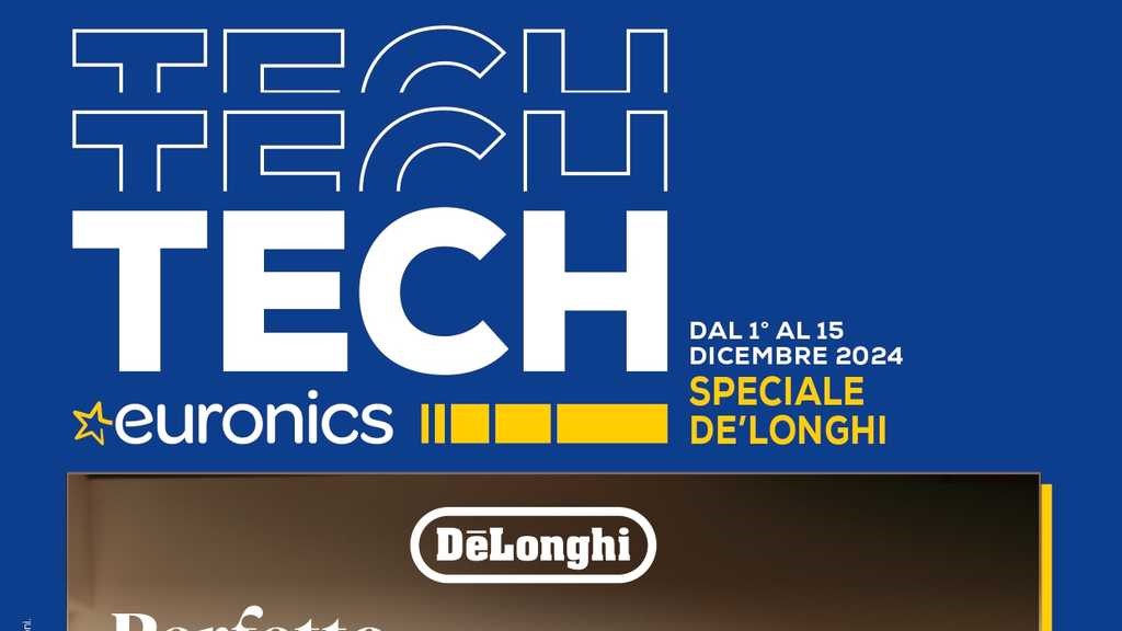 Volantino Euronics De’Longhi fino al 15 dicembre 2024 su Anteprimavolantino.it
