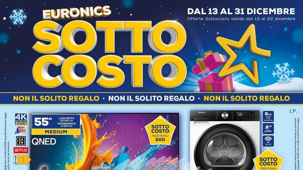 Volantino Euronics Dimo dal 13 al 31 dicembre 2024 su Anteprimavolantino.it
