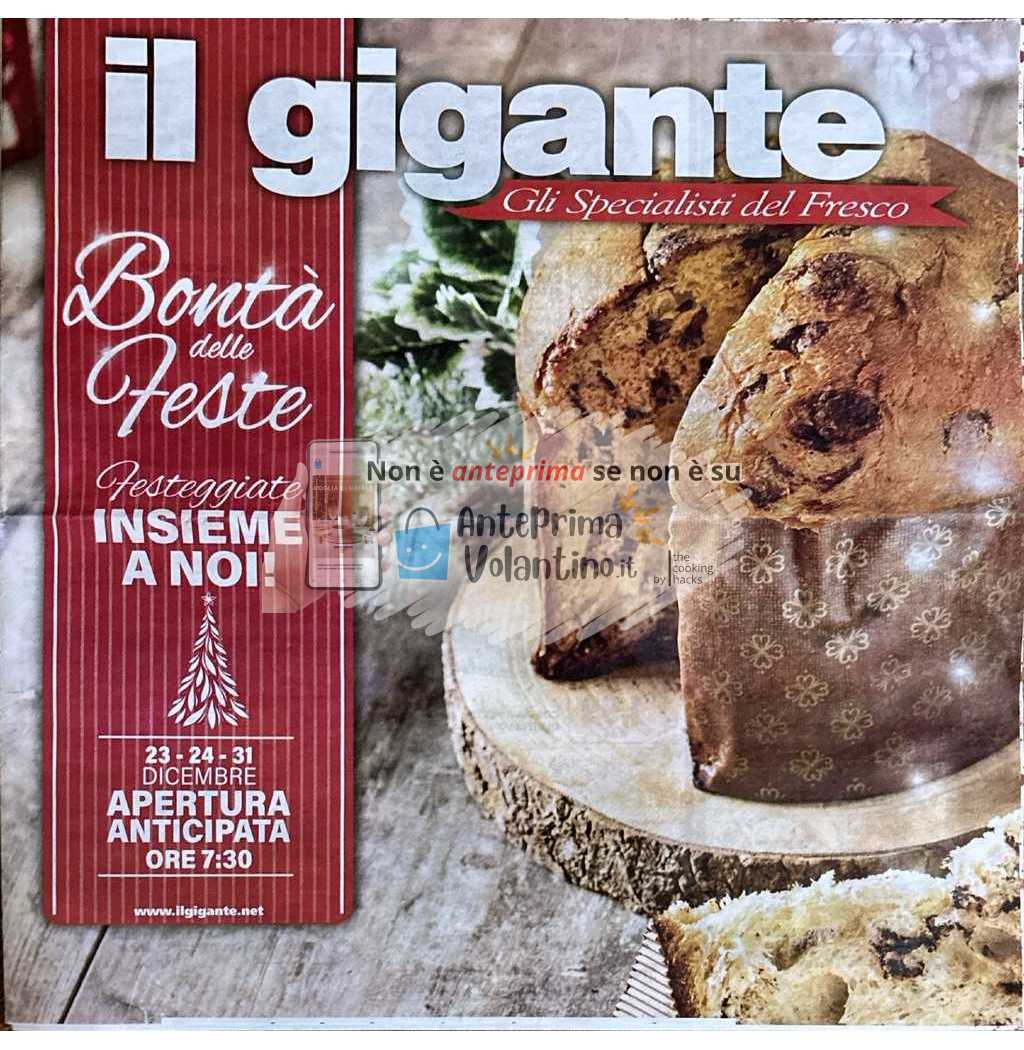 Volantino Il Gigante dal 16 al 31 dicembre 2024