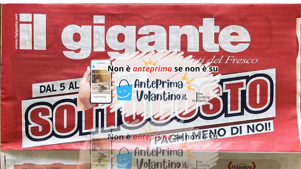 Volantino Il Gigante dal 5 al 15 dicembre 2024 su Anteprimavolantino.it