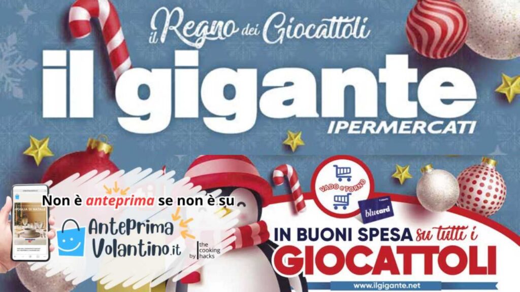 Volantino Il Gigante Giocattoli e Tecnologia dal 5 al 31 Dicembre 2024: Buono Vado e Torno