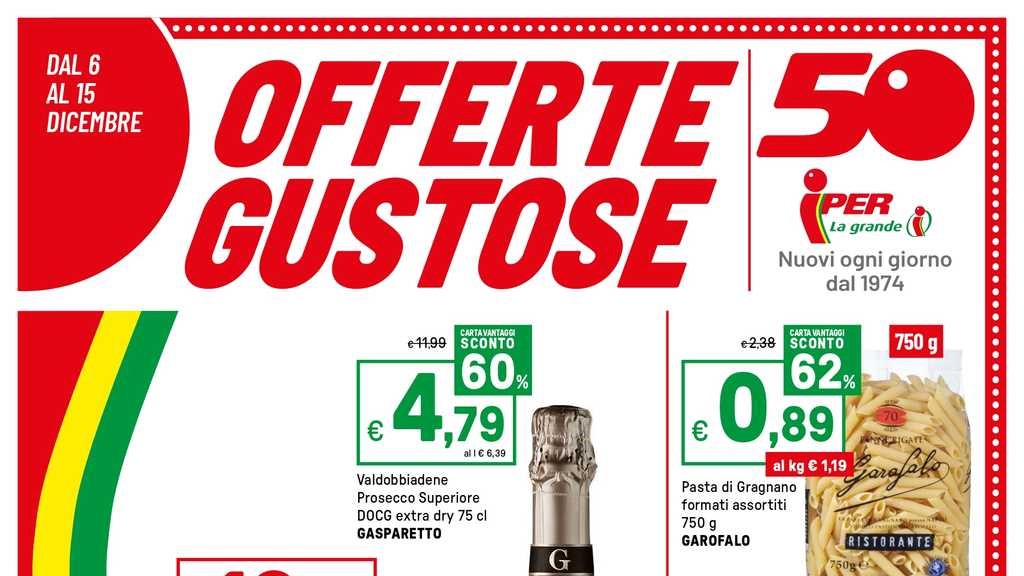 Volantino Iper La Grande I dal 6 al 15 dicembre 2024 su Anteprimavolantino.it