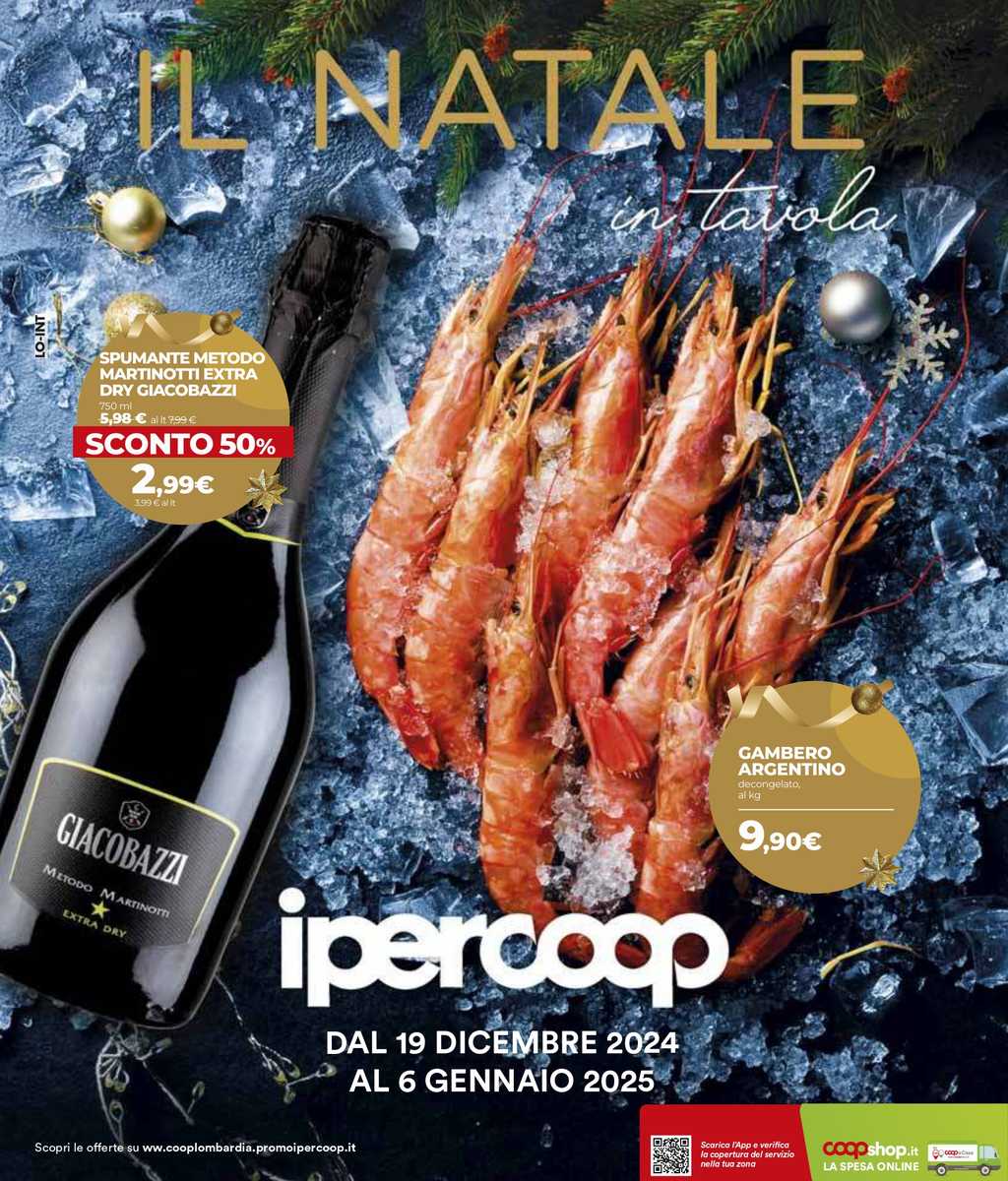 Volantino Ipercoop dal 19 dicembre 2024 al 6 gennaio 2025
