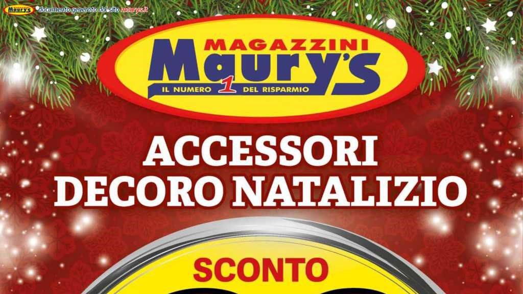 Volantino Maury’s Sconti fino al 6 gennaio 2024