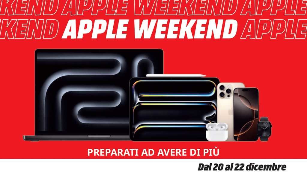 Volantino Mediaworld Apple dal 20 al 22 dicembre 2024