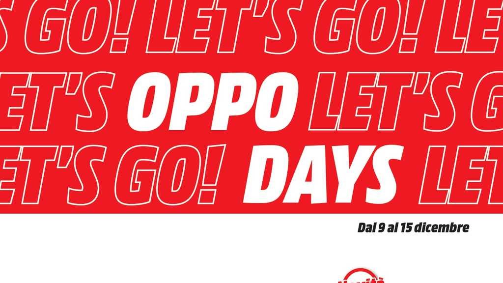 Volantino Mediaworld Oppo Days dal 9 al 15 dicembre 2024 su Anteprimavolantino.it
