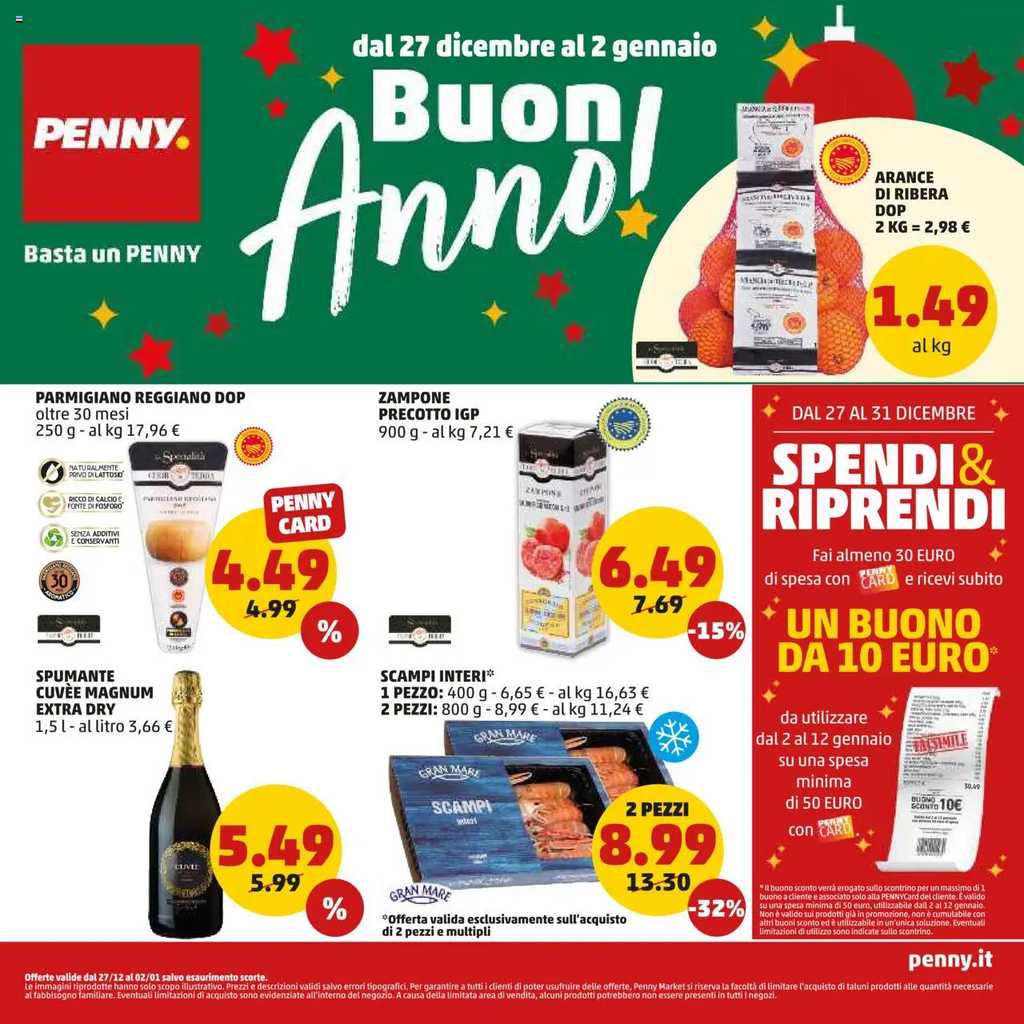 Volantino Penny dal 27 dicembre 2024 al 2 gennaio 2025