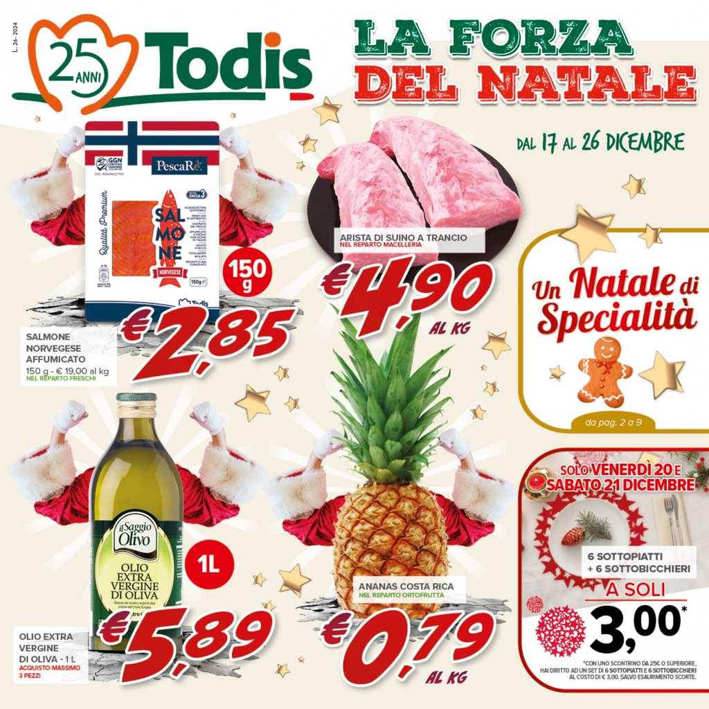 Volantino Todis dal 17 al 26 dicembre 2024