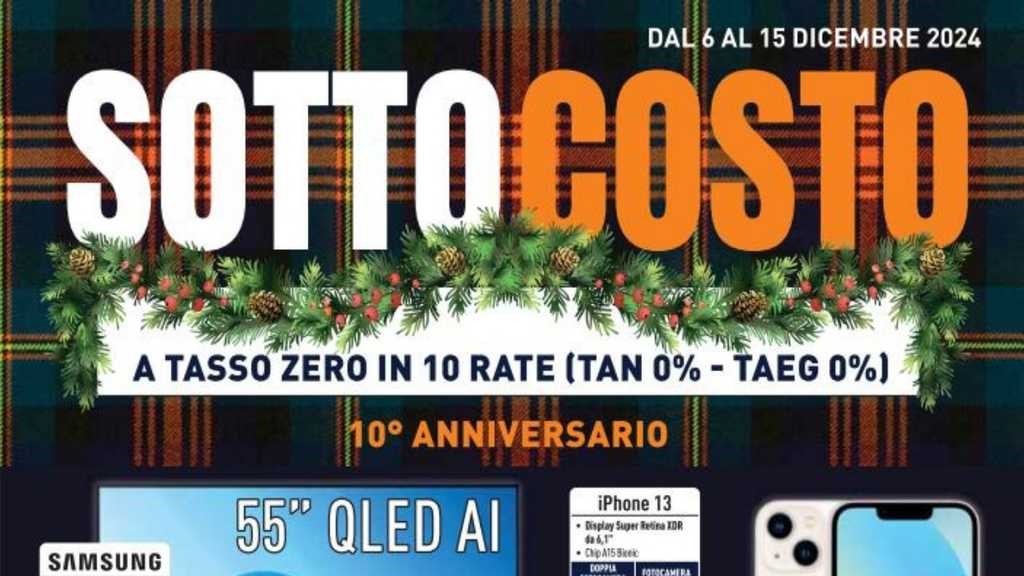 Volantino Unieuro dal 6 al 15 dicembre 2024 su Anteprimavolantino.it