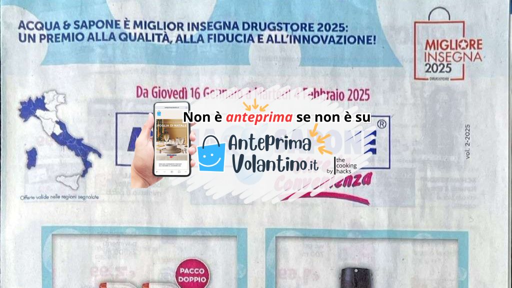 Volantino Acqua e Sapone