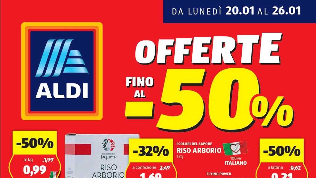 Volantino Aldi dal 20 al 26 gennaio 2025
