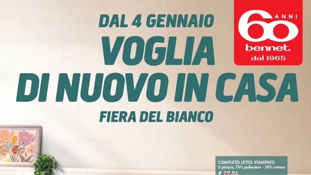 Volantino Bennet Fiera del Bianco
