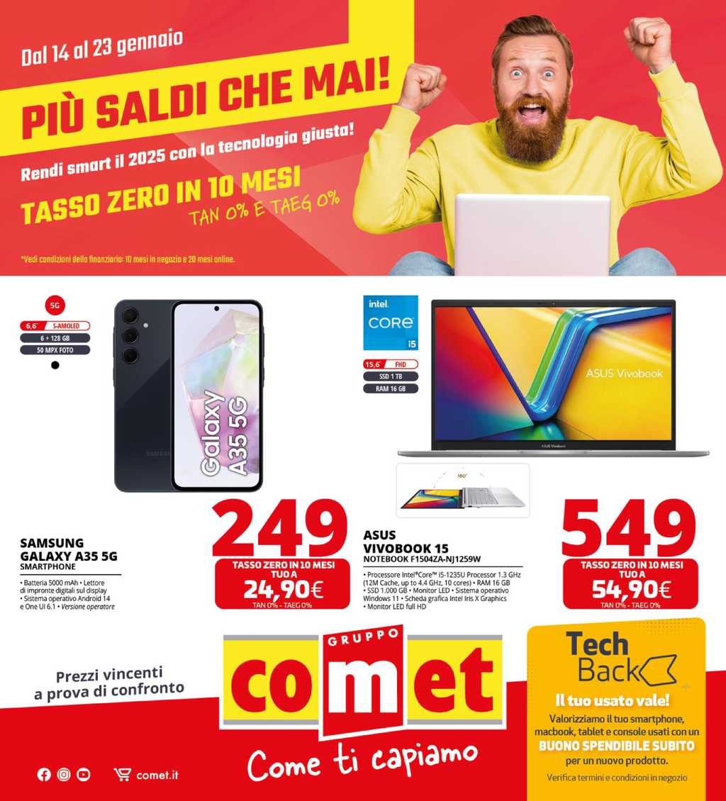 Volantino Comet dal 14 al 23 gennaio 2025