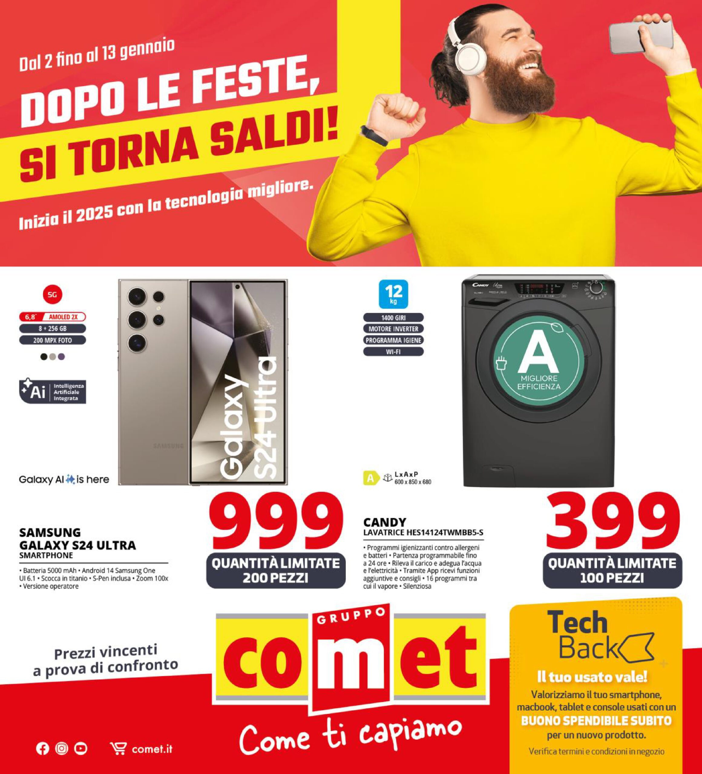 Volantino Comet dal 2 al 13 gennaio 2025