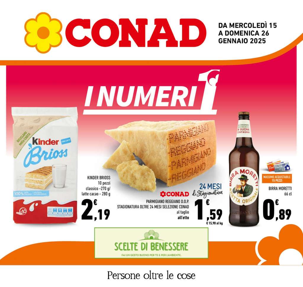 Volantino Conad Campania dal 15 al 26 gennaio 2025