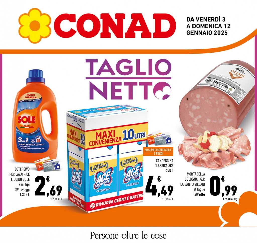 Volantino Conad Campania dal 3 al 12 gennaio 2025