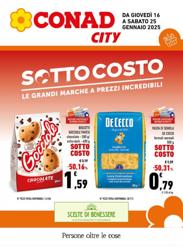 Volantino Conad City Lazio Dal 16 Al 25 Gennaio 2025 Volantino Conad City Lazio Dal 16 Al 25 Gennaio 2025