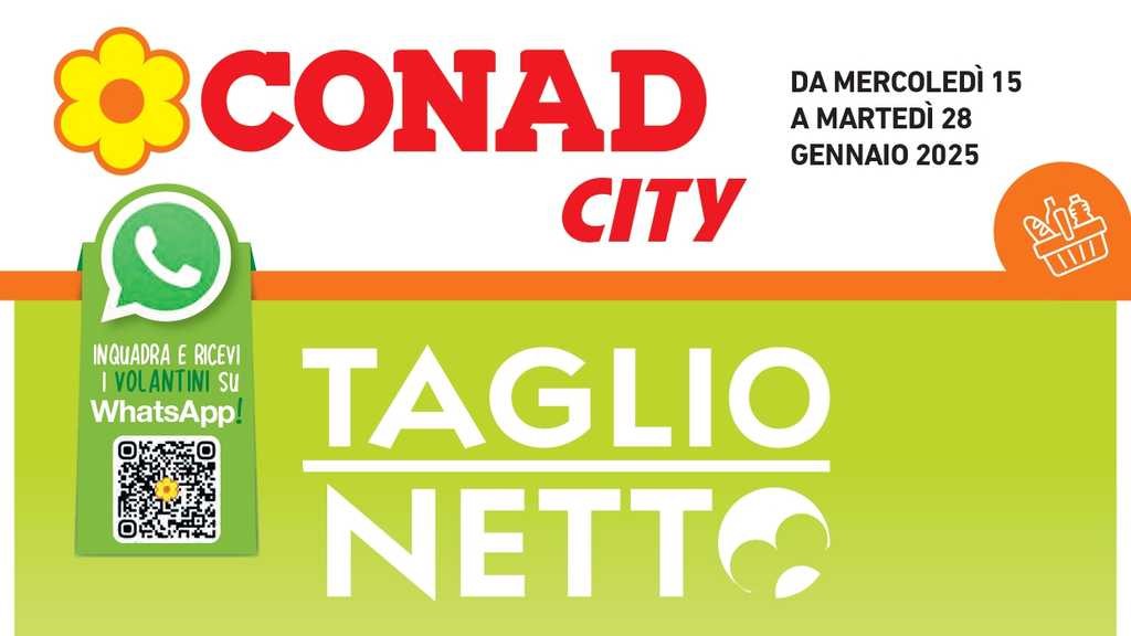 Volantino Conad City Lombardia dal 15 al 28 gennaio 2025