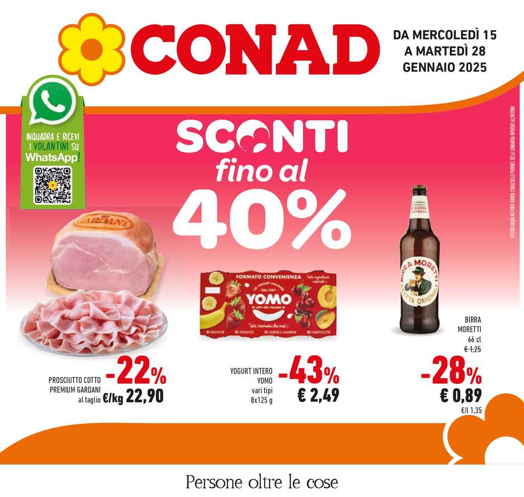 Volantino Conad Lombardia dal 15 al 28 gennaio 2025