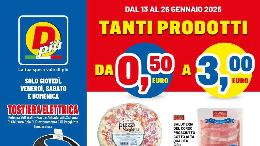 Volantino DPiù dal 13 al 26 gennaio 2025