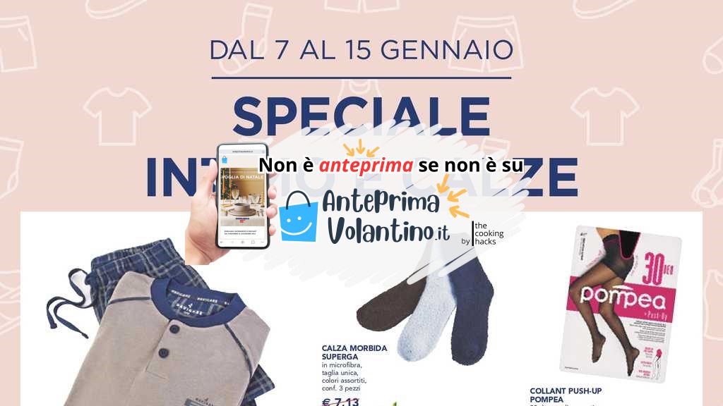 Volantino Esselunga Speciale Intimo e Calze dal 7 al 15 gennaio 2025