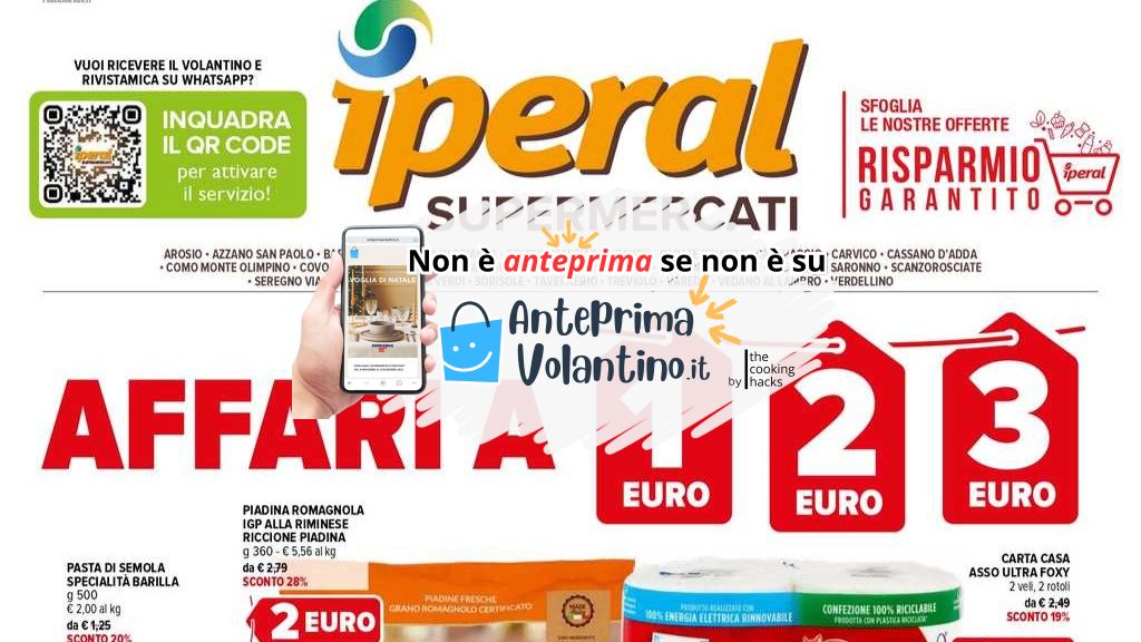 Volantino Iperal dal 15 al 28 gennaio 2025