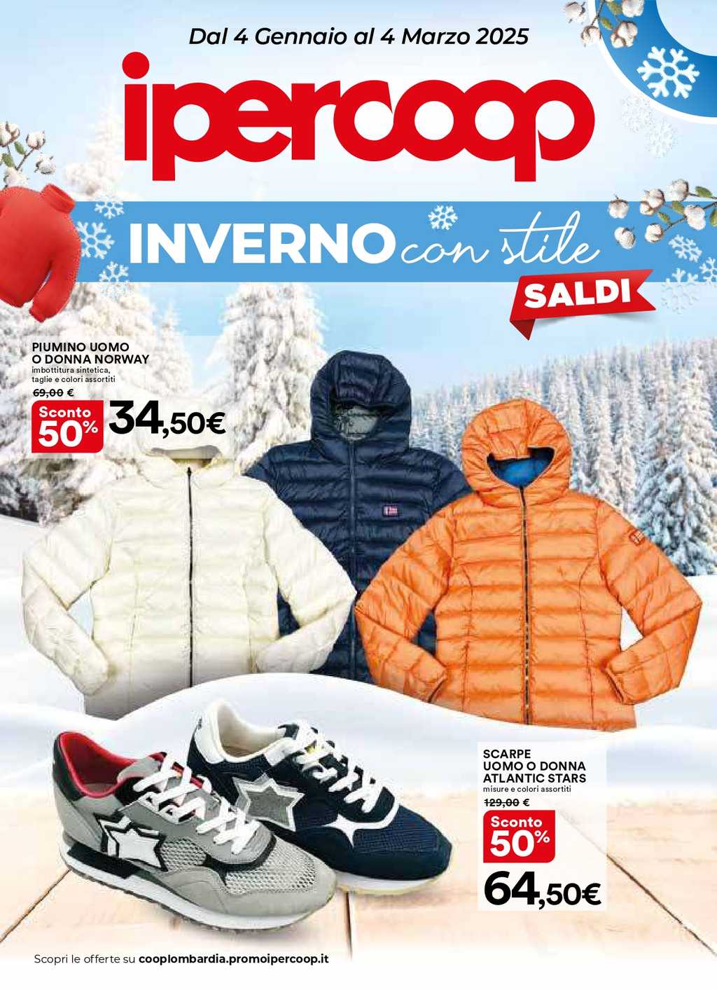 Volantino Ipercoop Inverno con Stile dal 4 gennaio al 4 marzo 2025