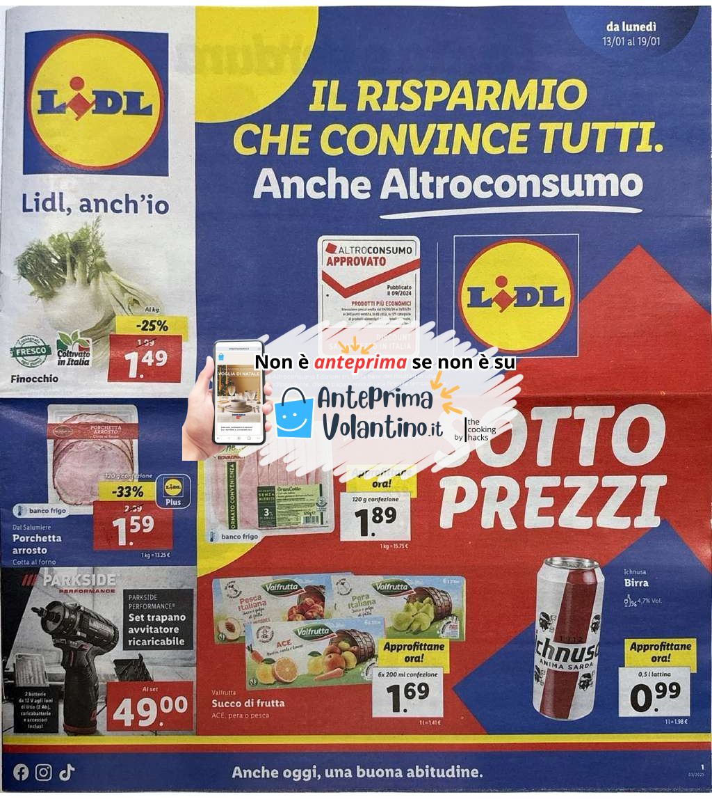 Volantino Lidl dal 13 al 19 gennaio 2025