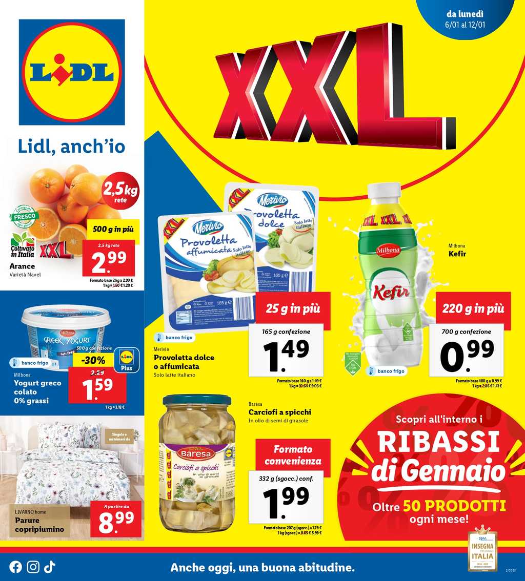 Volantino Lidl dal 6 al 12 gennaio 2025