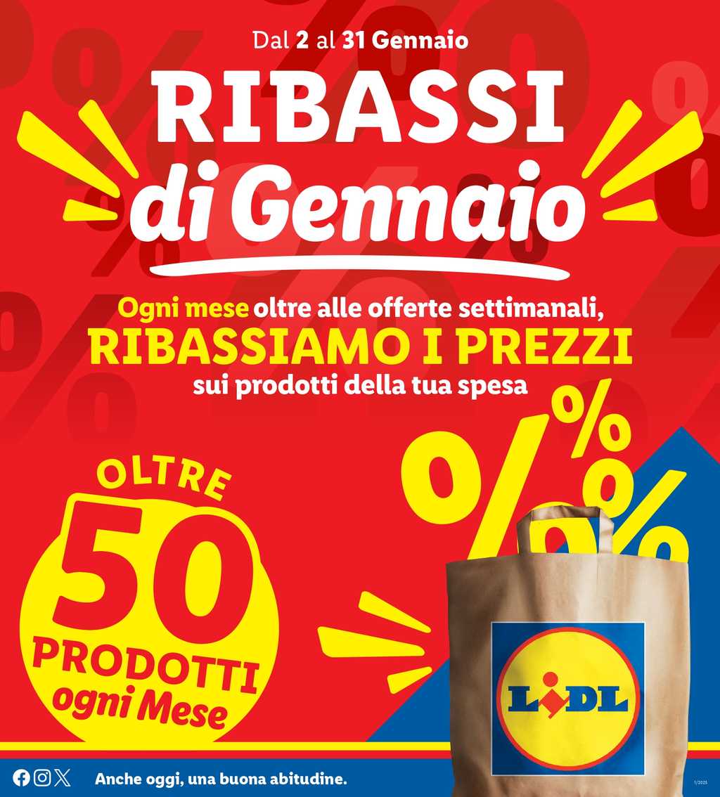 Volantino Lidl Ribassi dal 2 al 31 gennaio 2025