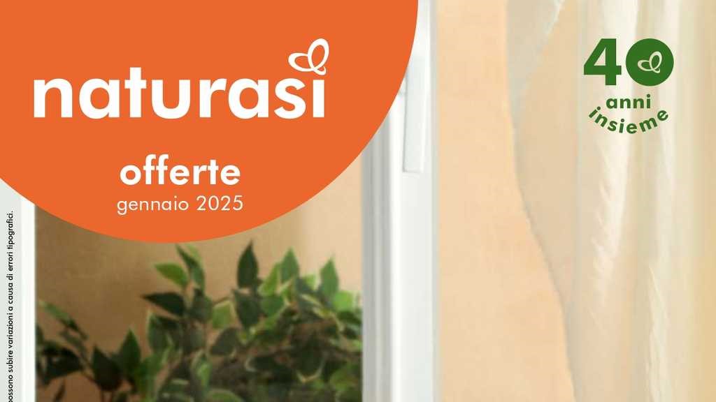 Volantino NaturaSì di gennaio 2025