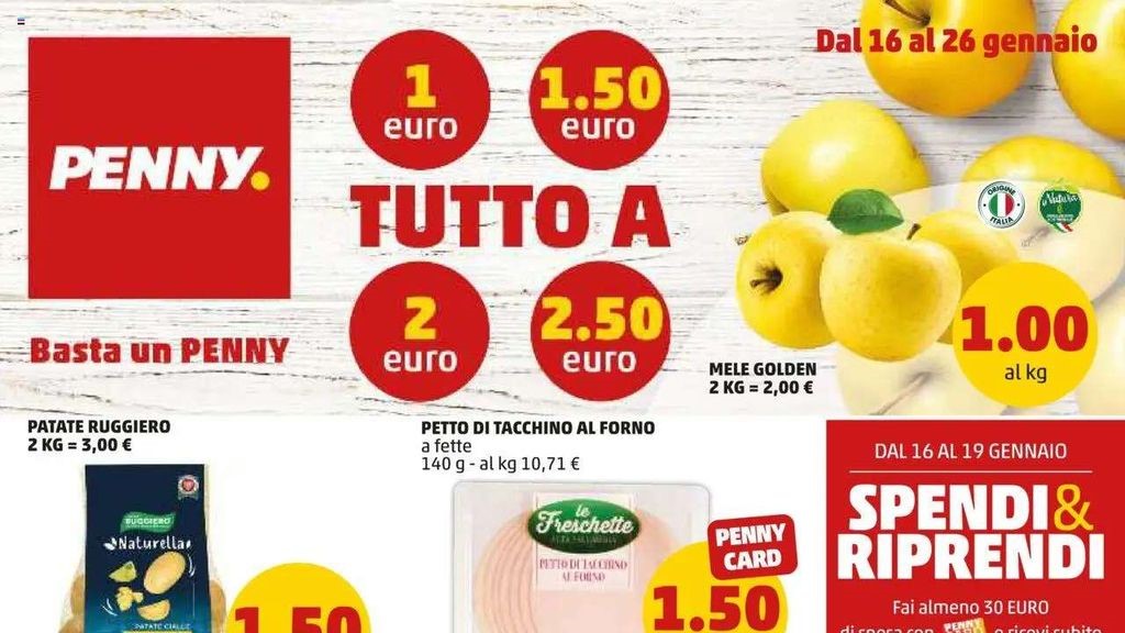 Volantino Penny dal 16 al 26 gennaio 2025