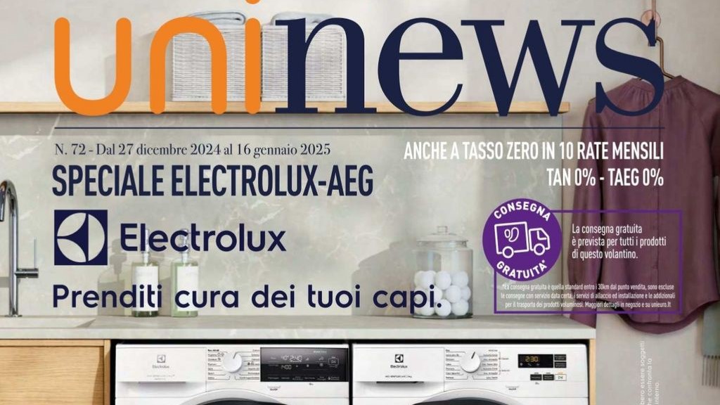Volantino Unieuro Electrolux AEG