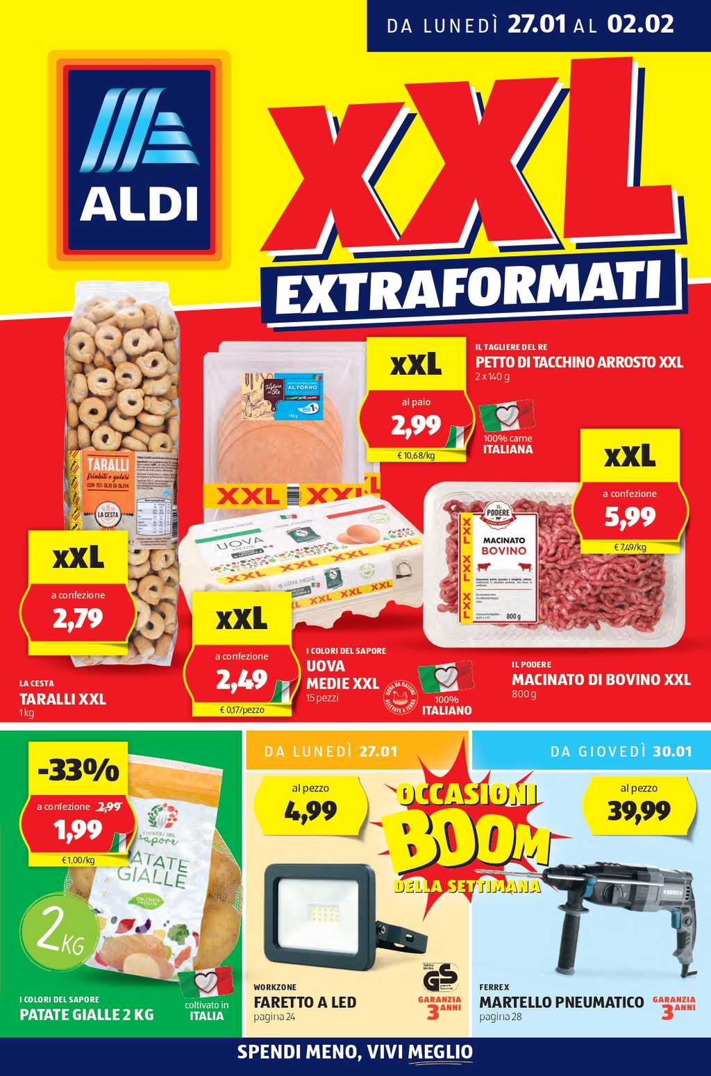 Volantino Aldi dal 27 gennaio al 2 febbraio 2025