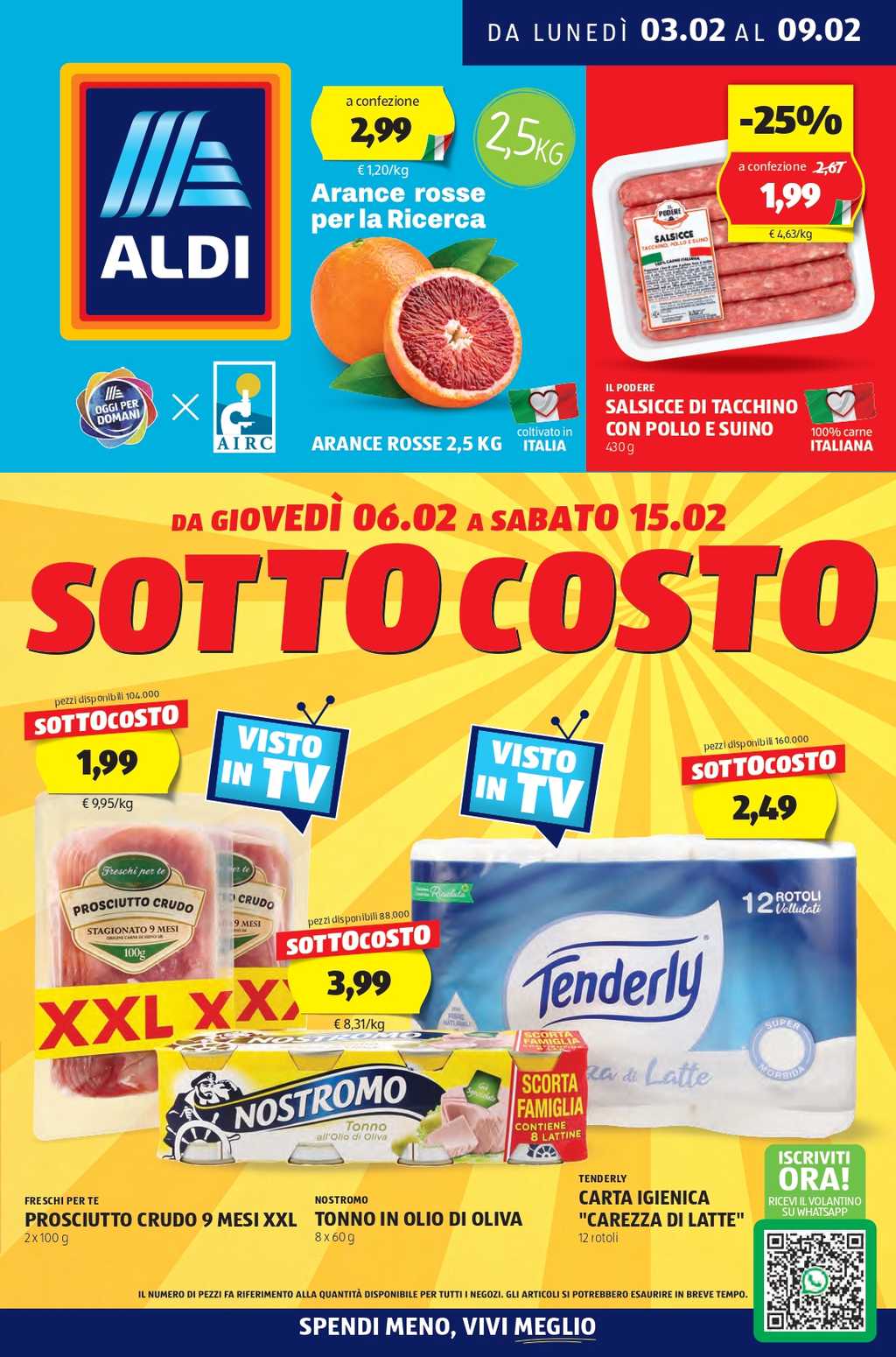 Volantino Aldi dal 3 al 9 febbraio 2025