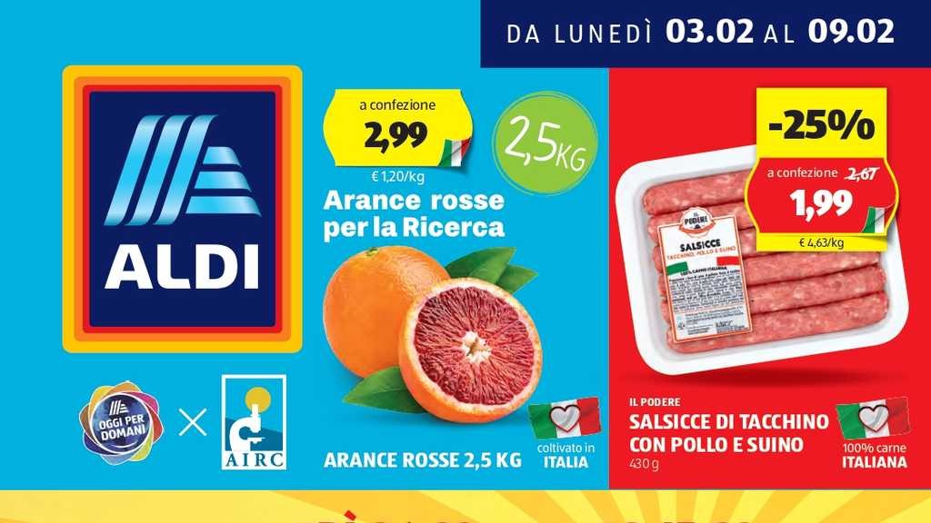 Volantino Aldi dal 3 al 9 febbraio 2025